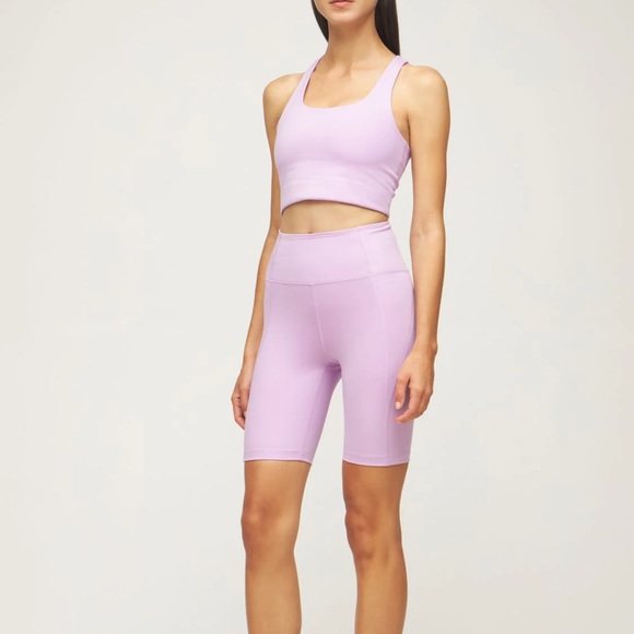 girlfriend collective Pants - NWOT Girlfriend Collective High Waist Biker Shorts | Size Large | Color: Lilac